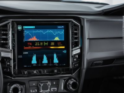 Professional mechanic performing engine diagnostics with computer scanner and diagnostic tools